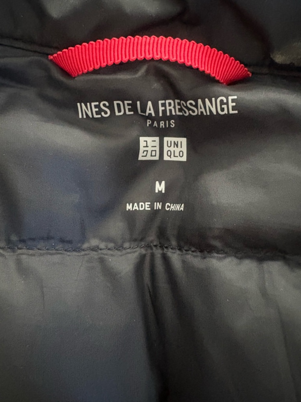 Lightweight Women's Black Jacket with Red Trim - Picture 4 of 5